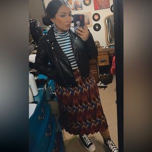 M Multi midi  skirt with tag still on